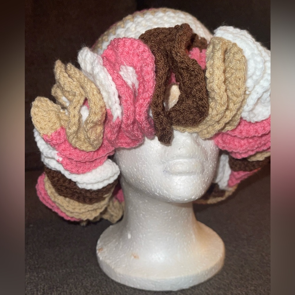 Neapolitan Crochet Ruffle Bucket Hat